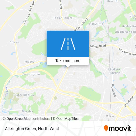 Alkrington Green map