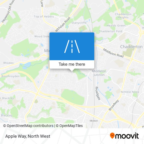 Apple Way map