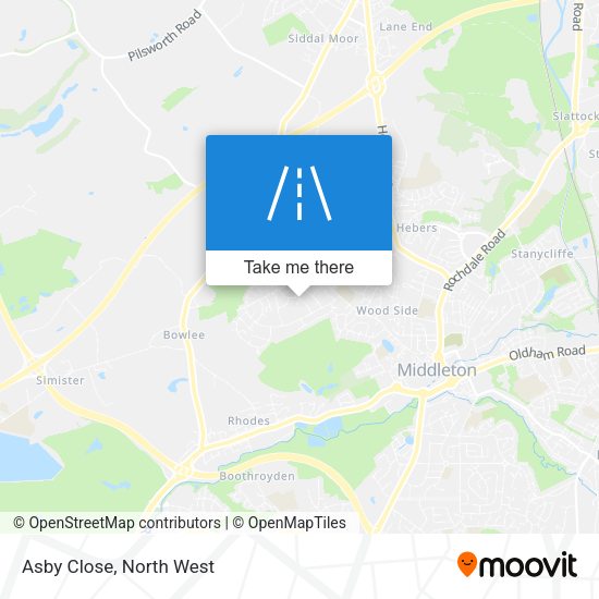 Asby Close map