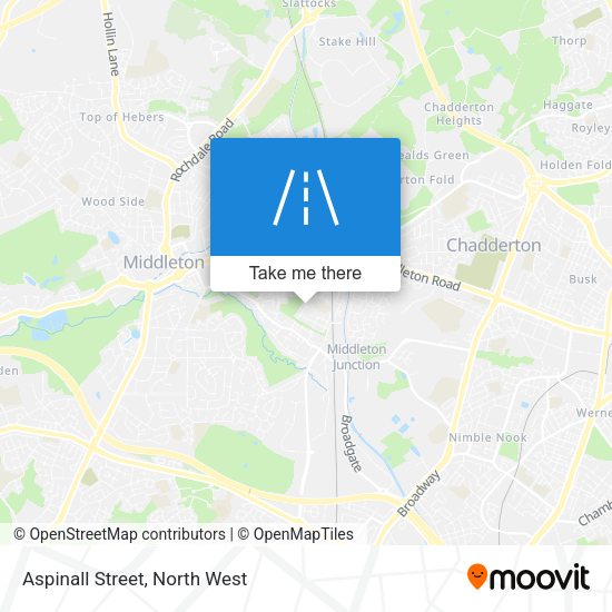 Aspinall Street map