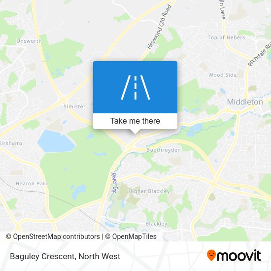 Baguley Crescent map