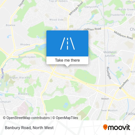 Banbury Road map