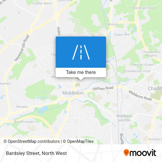 Bardsley Street map