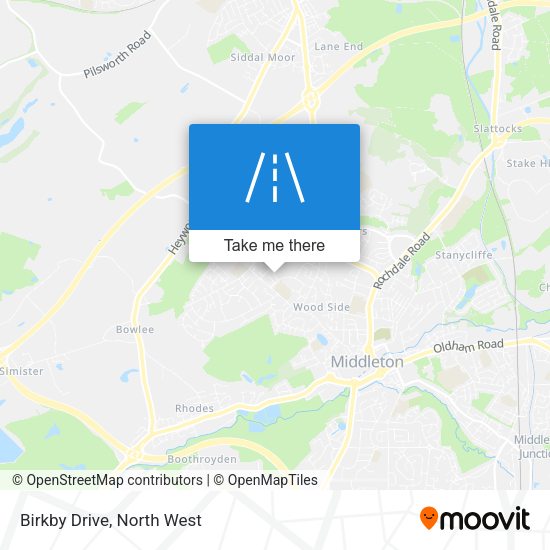 Birkby Drive map
