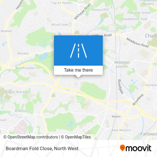 Boardman Fold Close map