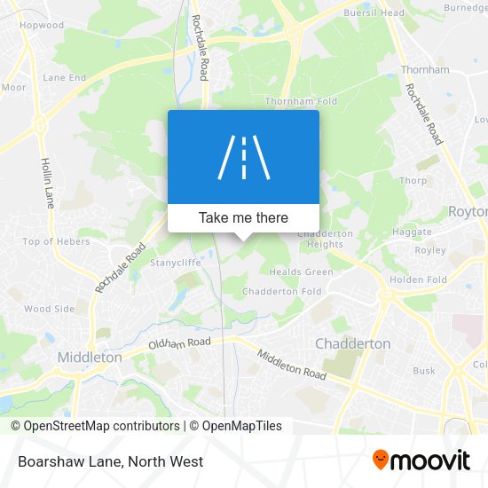 Boarshaw Lane map