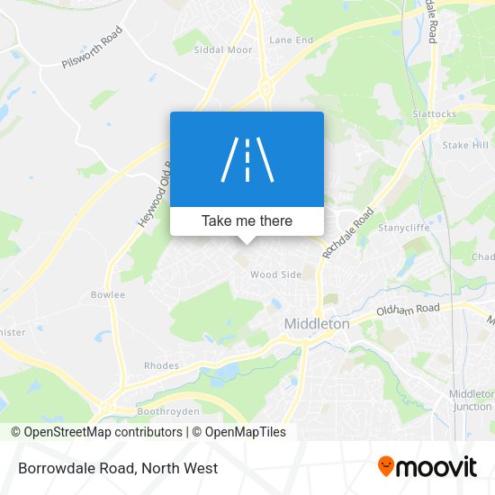 Borrowdale Road map