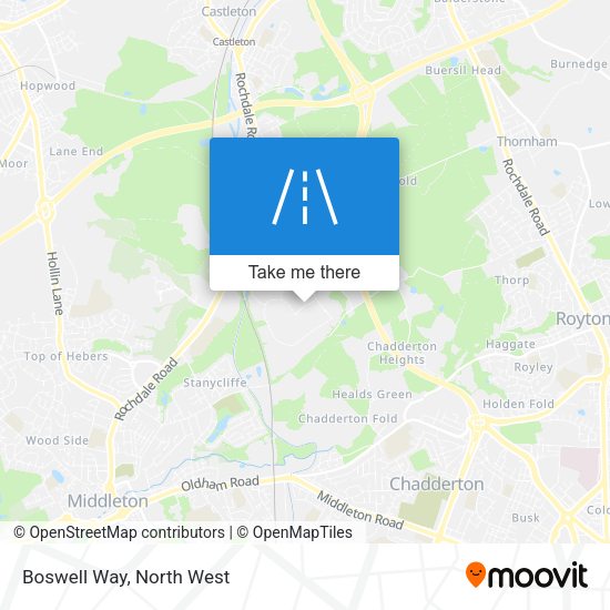 Boswell Way map