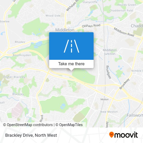 Brackley Drive map