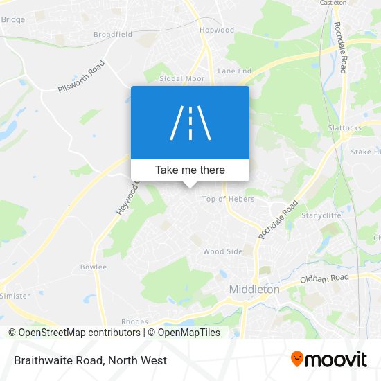 Braithwaite Road map
