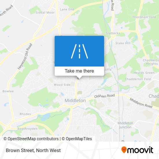 Brown Street map