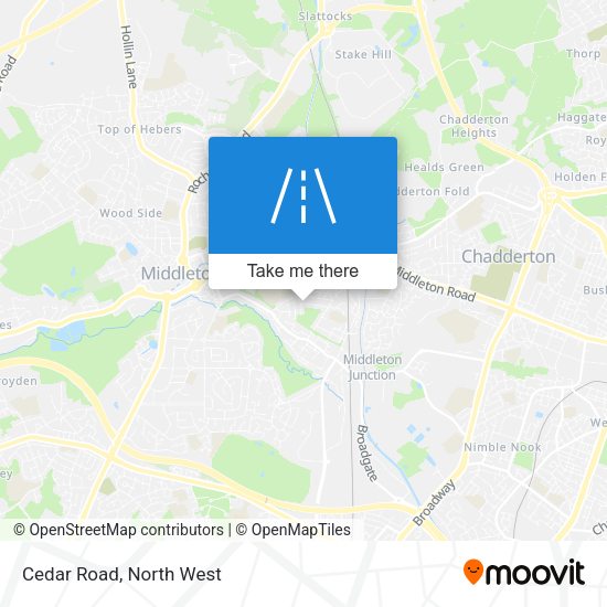 Cedar Road map