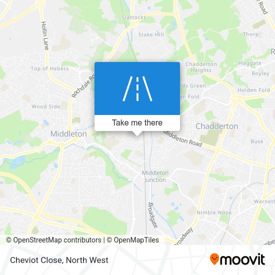 Cheviot Close map