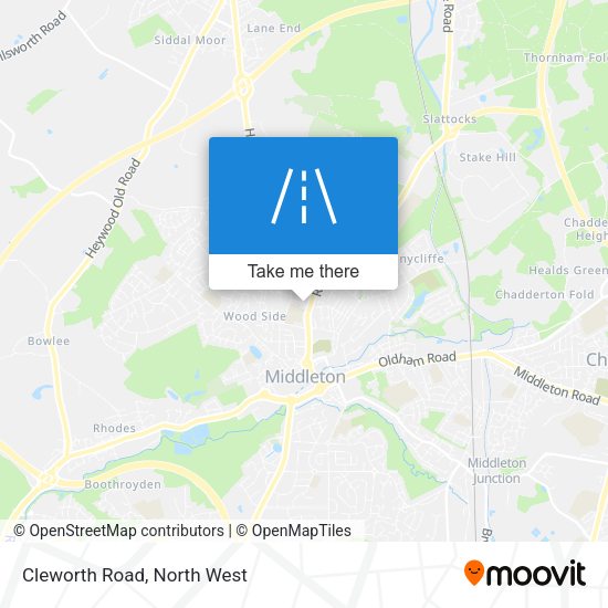 Cleworth Road map
