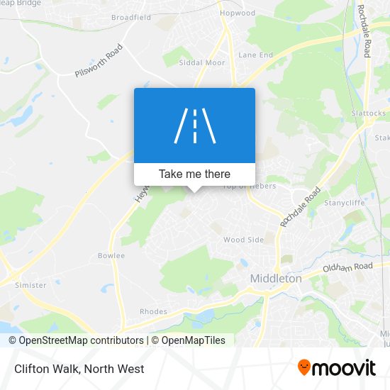 Clifton Walk map