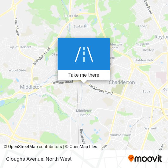 Cloughs Avenue map