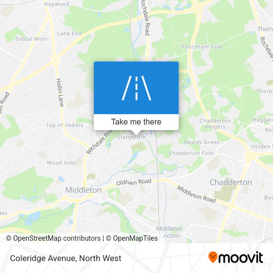 Coleridge Avenue map