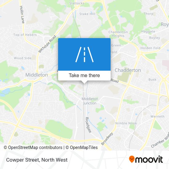 Cowper Street map