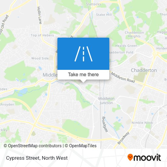 Cypress Street map