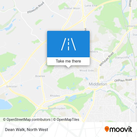 Dean Walk map