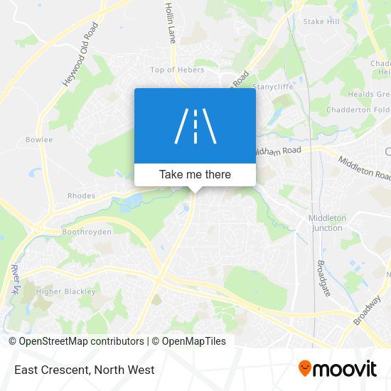 East Crescent map