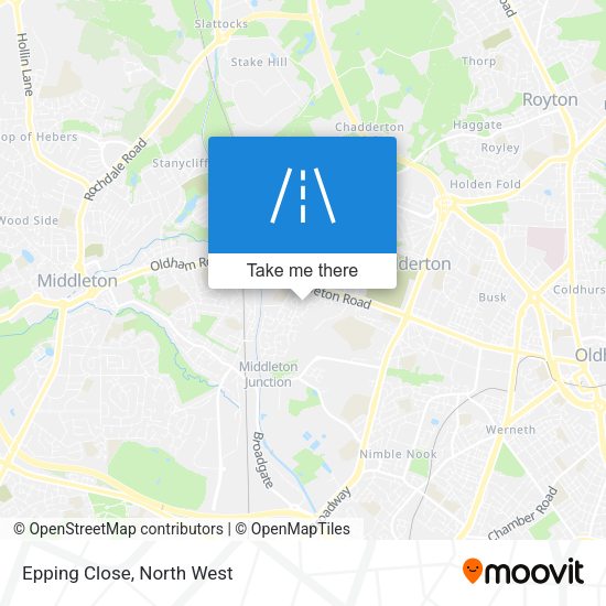 Epping Close map