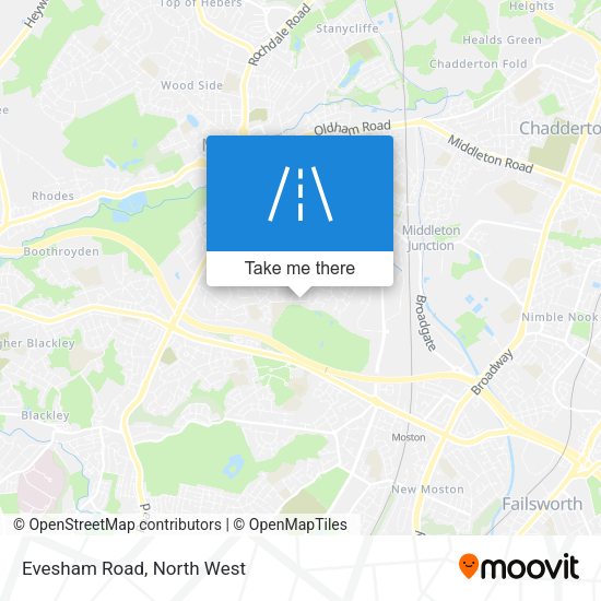 Evesham Road map