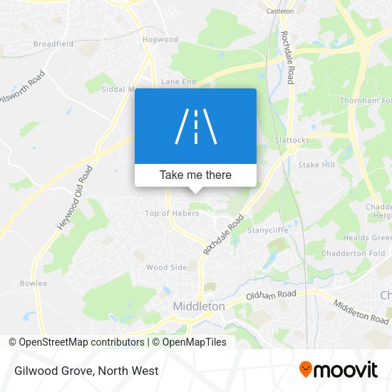 Gilwood Grove map