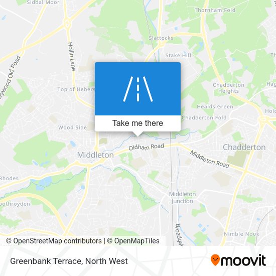 Greenbank Terrace map