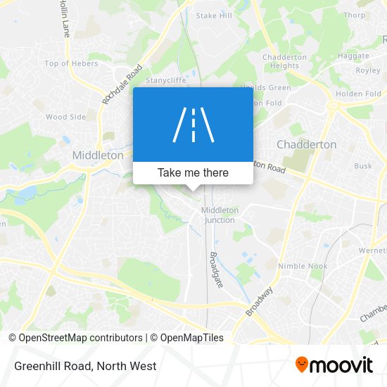 Greenhill Road map