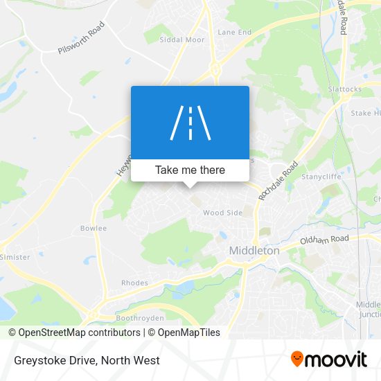 Greystoke Drive map