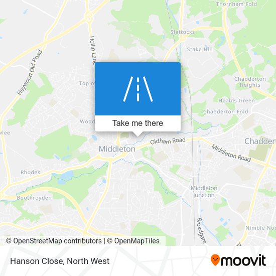 Hanson Close map