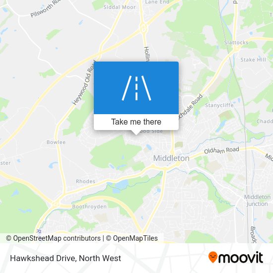 Hawkshead Drive map