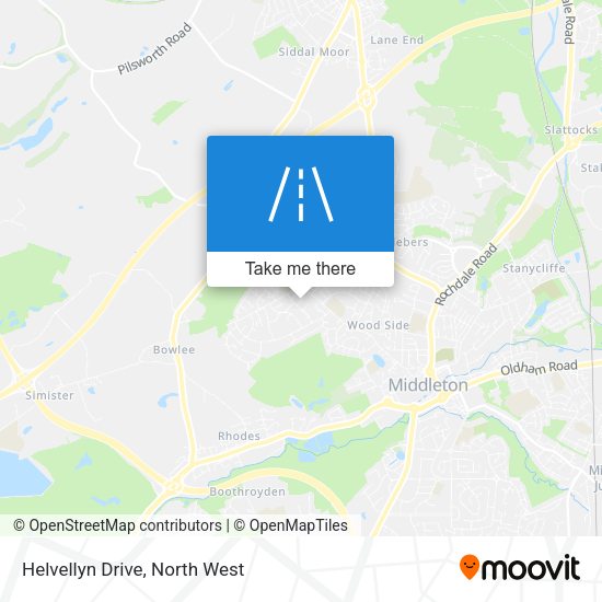 Helvellyn Drive map