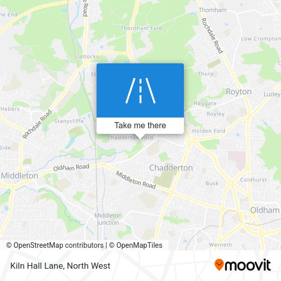 Kiln Hall Lane map