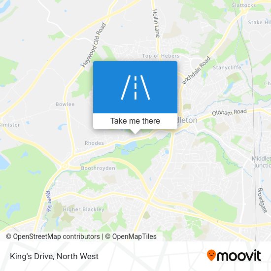 King's Drive map