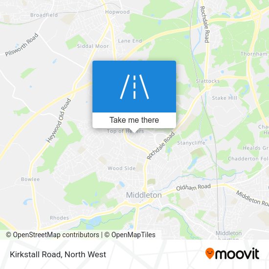 Kirkstall Road map