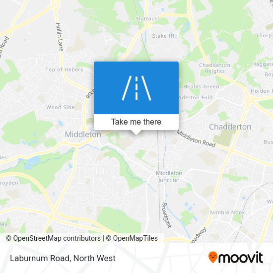 Laburnum Road map