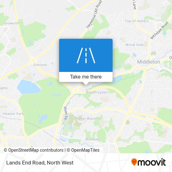 Lands End Road map