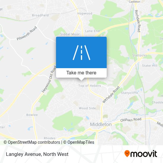 Langley Avenue map