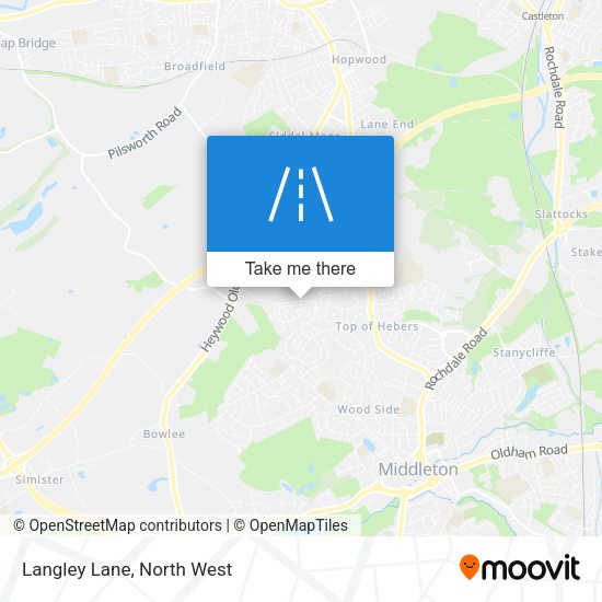 Langley Lane map