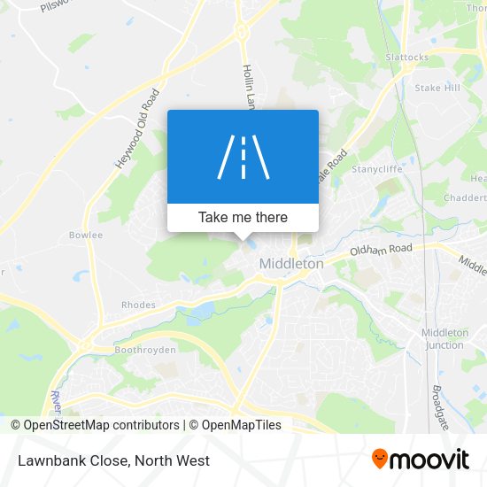 Lawnbank Close map