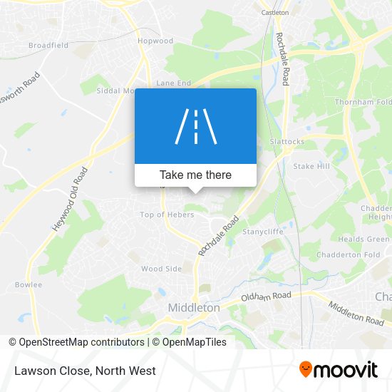 Lawson Close map