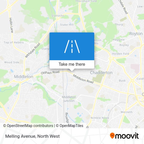 Melling Avenue map