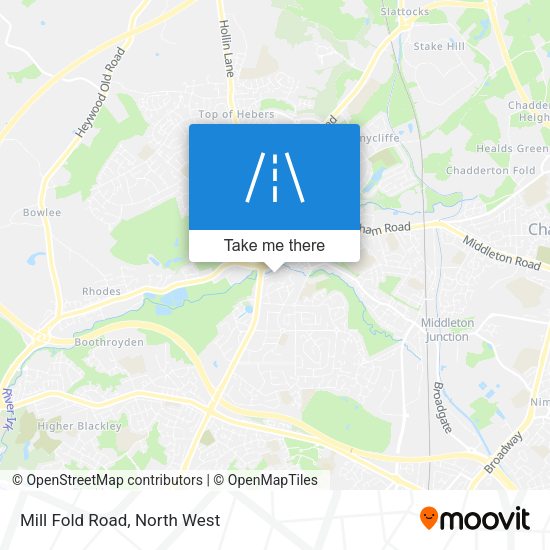 Mill Fold Road map