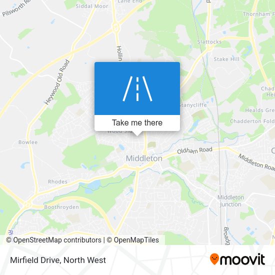 Mirfield Drive map
