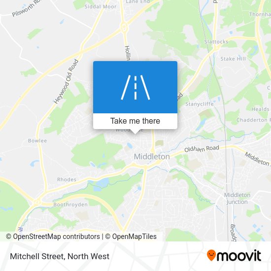 Mitchell Street map