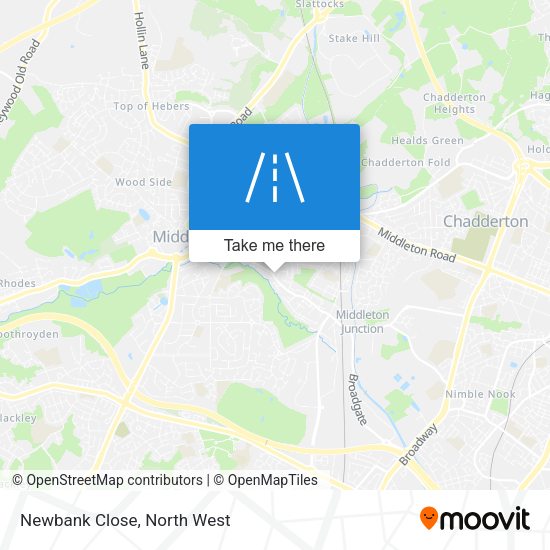 Newbank Close map