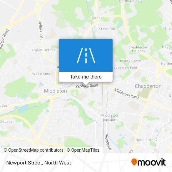 Newport Street map
