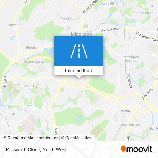 Pebworth Close map
